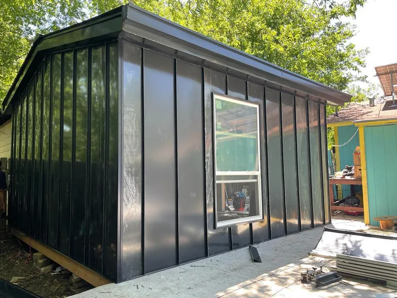 Black standing seam metal wall panels for Roof Inspection in Westerville