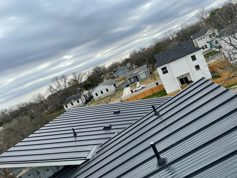 Standing seam metal roof panels with vents for Skylight Repair in Westerville